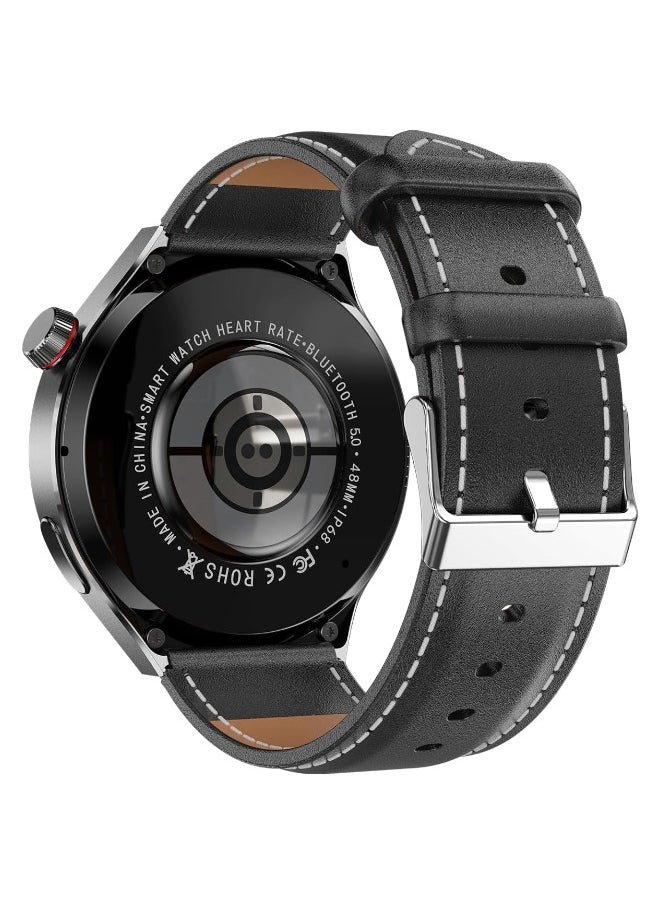 Mark Fairwhale GT4 Pro Smart Watch for Men, Bluetooth Calling, NFC, HD Display, Heart Rate Monitor, Compass, IP68 Waterproof – Black  - Image 2