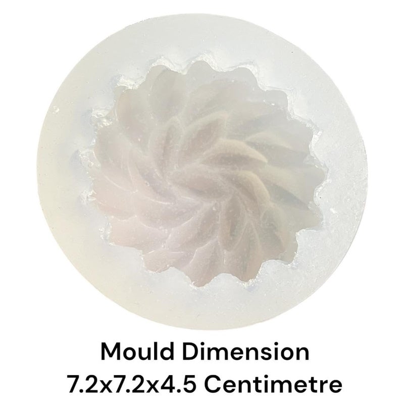 UKIYO INTERNATIONAL UKIYO international Santa Ana Flower Candle Mold Silicone Round Wax Mould Soap Resin Art Craft Moulds Chocolate Molds - Image 4