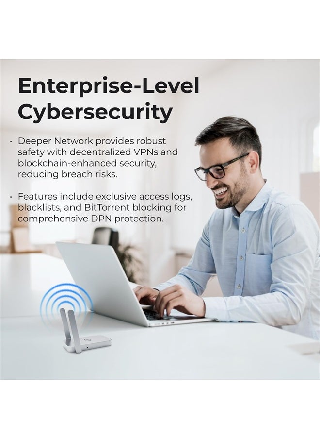 Deeper Connect Air Pocket-Sized Wireless Travel VPN Router Portable Wireguard OpenVPN DPN WiFi Router
