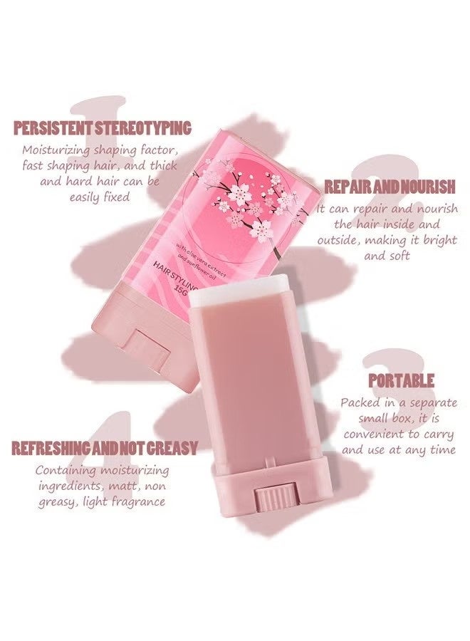  P.TWO.P عصا شمع الشعر ، عصا إنهاء الشعر ، ماسكارا الشعر لتامر المتطاير ، عصا مروض الشعر Fly Away لتعزيز لمعان الشعر ، عصا فلاي فلاي للشعر المكسور المضادة للتجعد ، غير دهني - Image 2