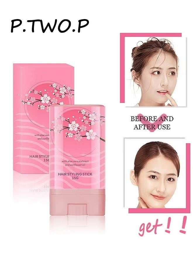  P.TWO.P عصا شمع الشعر ، عصا إنهاء الشعر ، ماسكارا الشعر لتامر المتطاير ، عصا مروض الشعر Fly Away لتعزيز لمعان الشعر ، عصا فلاي فلاي للشعر المكسور المضادة للتجعد ، غير دهني - Image 1