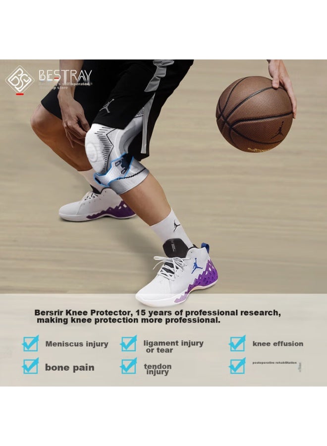 Bestray Sports Knee Pads Professional Knee Protectors Meniscus Basketball Running Specialized Knee Guards For Men And Women Deep Squat Protectio - Image 3