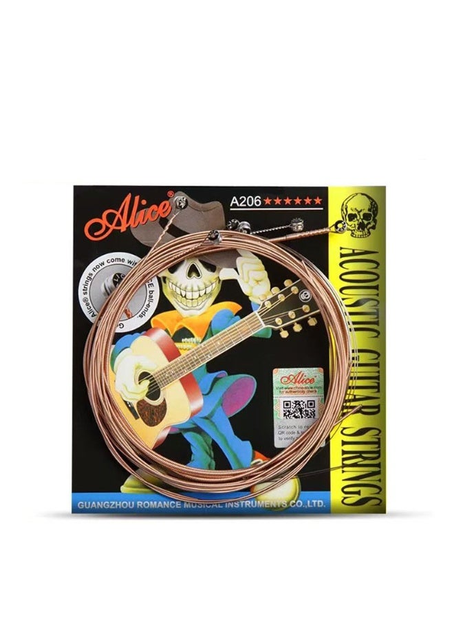 أليس أوتار جيتار أليس الكلاسيكي A206 مجموعة أوتار نايلون من 1 إلى 6 أوتار أوتار جيتار - Image 2