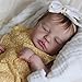 ROSHUAN Realistic Reborn Baby Dolls  20 Inch Silicone Full Body Vinyl Lifelike Newborn Baby Dolls Loulou Girl Real Life Sleeping Baby Doll Washable Toy for Kids Age 3 Gifts - Image 2