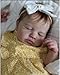ROSHUAN Realistic Reborn Baby Dolls  20 Inch Silicone Full Body Vinyl Lifelike Newborn Baby Dolls Loulou Girl Real Life Sleeping Baby Doll Washable Toy for Kids Age 3 Gifts - Image 3