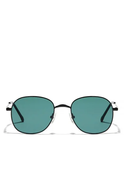 30Sundays BOUND Men Green Sunglasses - Frame Material: Metal - Lens Color: Green- Frame Color: Black - Full Rim