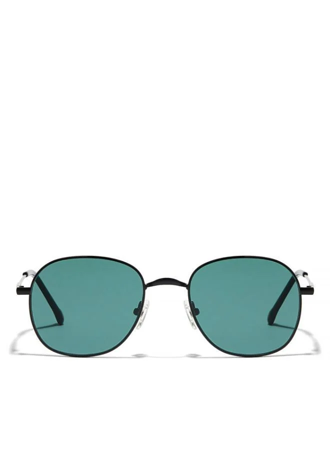 30Sundays BOUND Men Green Sunglasses - Frame Material: Metal - Lens Color: Green- Frame Color: Black - Full Rim