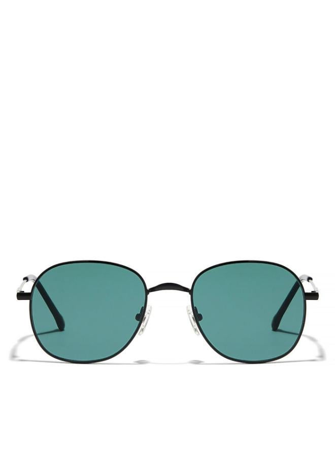30 سندايز نظارة شمسية رجالي  بإطار معدني أسود وعدسات خضراء - Image 1