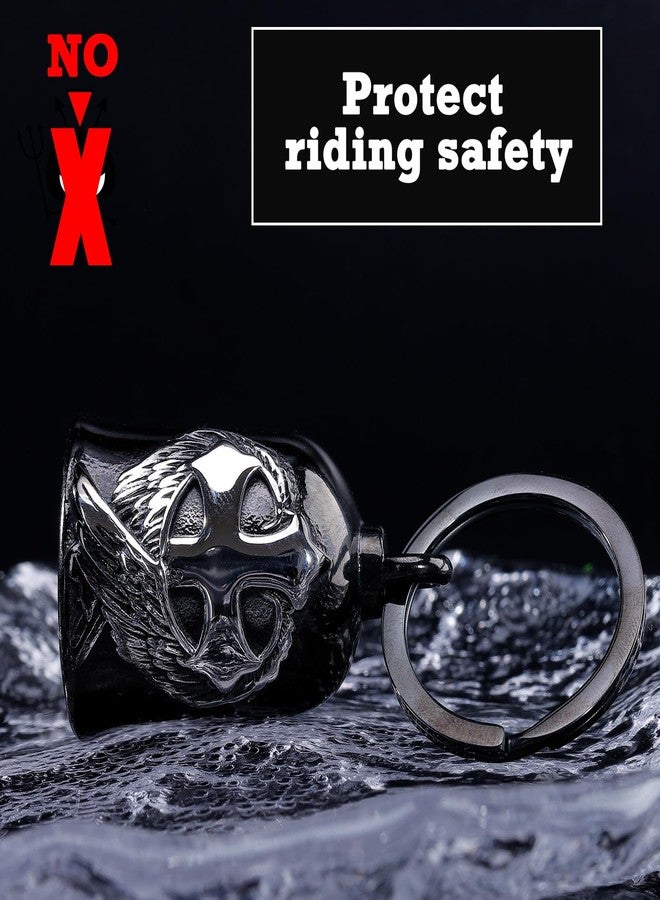 CYZBTBl Motorcycle for Bells - Motorcycle Angel Bell for Men Women,Bell Biker Accessory,Guard Riding Safety - Image 3