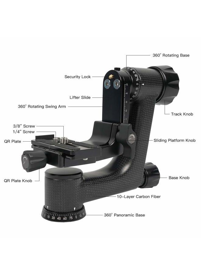 SIRUI PH-Series Carbon Fiber Gimbal Head (PH-10) - Image 2