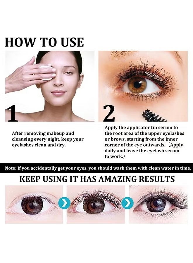 EELHOE Eyelash Growth Liquid 100 % PURE CASTOR OIL Hair Growth Thicker & Longer （10ML） - Image 3