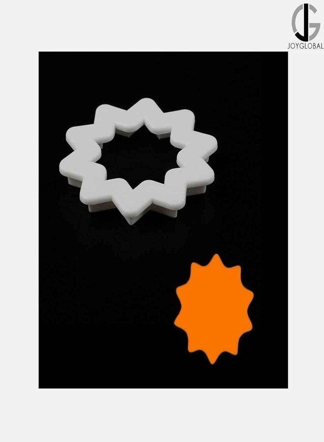 JoyGlobal 5 Piece/Set Nature Cutters for Fondant Gumpaste Sugarpaste Marzipan Cake Decorating DIY Tool (Package Contents : Grass, Sun, 2 Cloud and 1 Round Cutter) - Image 4