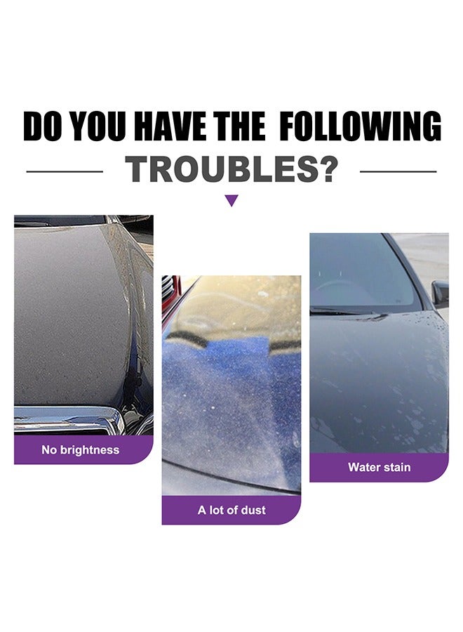 EELHOE Shine Armor Waterless Wash - Fast car Ceramic Coating Spray, Plastic Parts refurbisher, Fast fine Scratch Repair, car Scratch Nano Repair Spray,High Protection Crystal Coating 100ml - Image 2