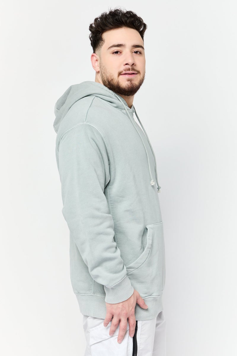 Reebok Men Sportswear Fit Long Sleeves Outdoor Hoodie, Grey - Image 3