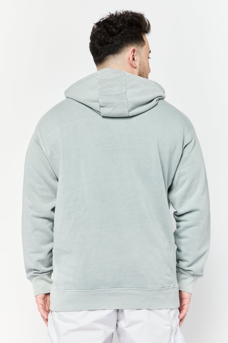 Reebok Men Sportswear Fit Long Sleeves Outdoor Hoodie, Grey - Image 4