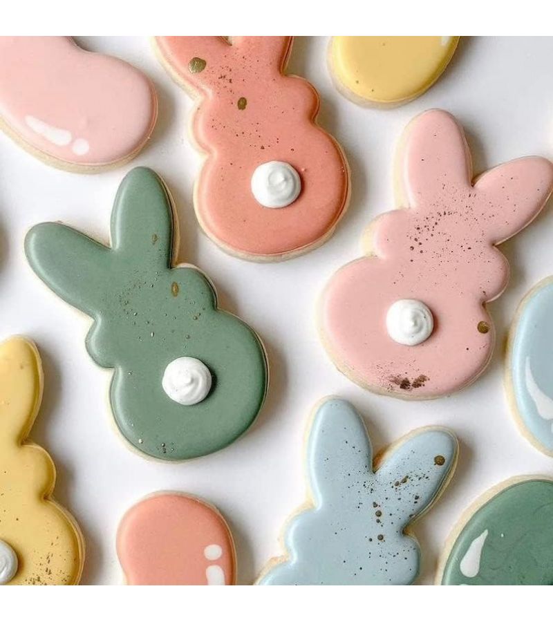Cute Rabbit Set Oversized Bunny Cookie Cutter Easter Baking Mold Thick 430 Stainless Steel Easy Clean - Image 4