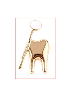 Generic Add a touch of fun to your look with this unique tooth-shaped pin. Its innovative design makes it a staple in any jewelry collection. 