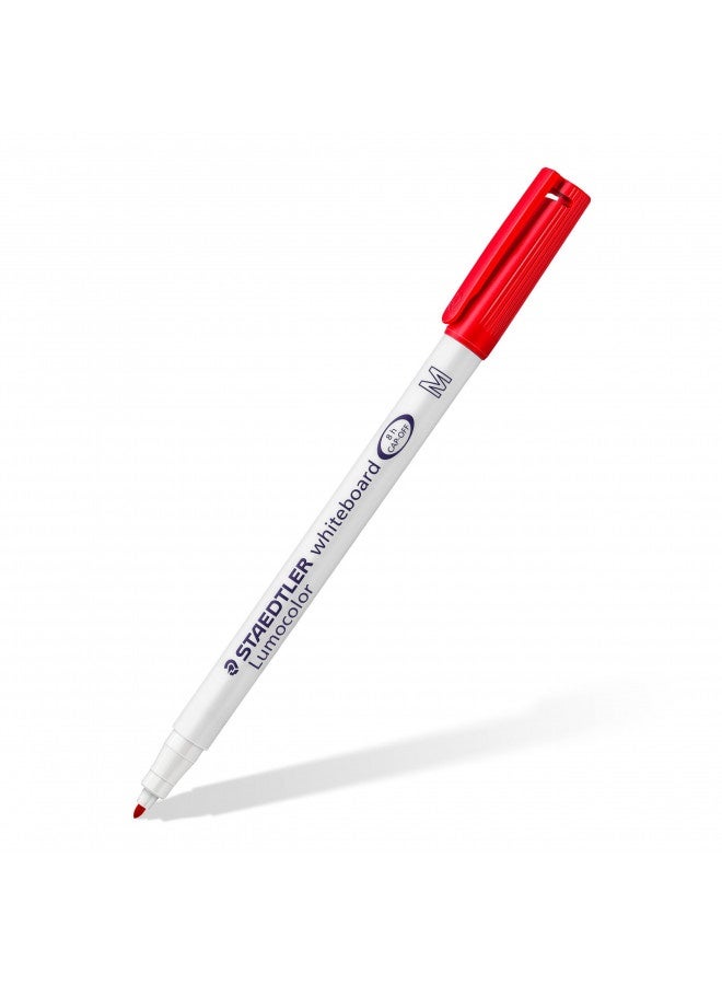 STAEDTLER Staedtler Lumocolor Drywipe/Whiteboard Medium Tip Pens Wallet Set Of 4 Markers  - Image 5