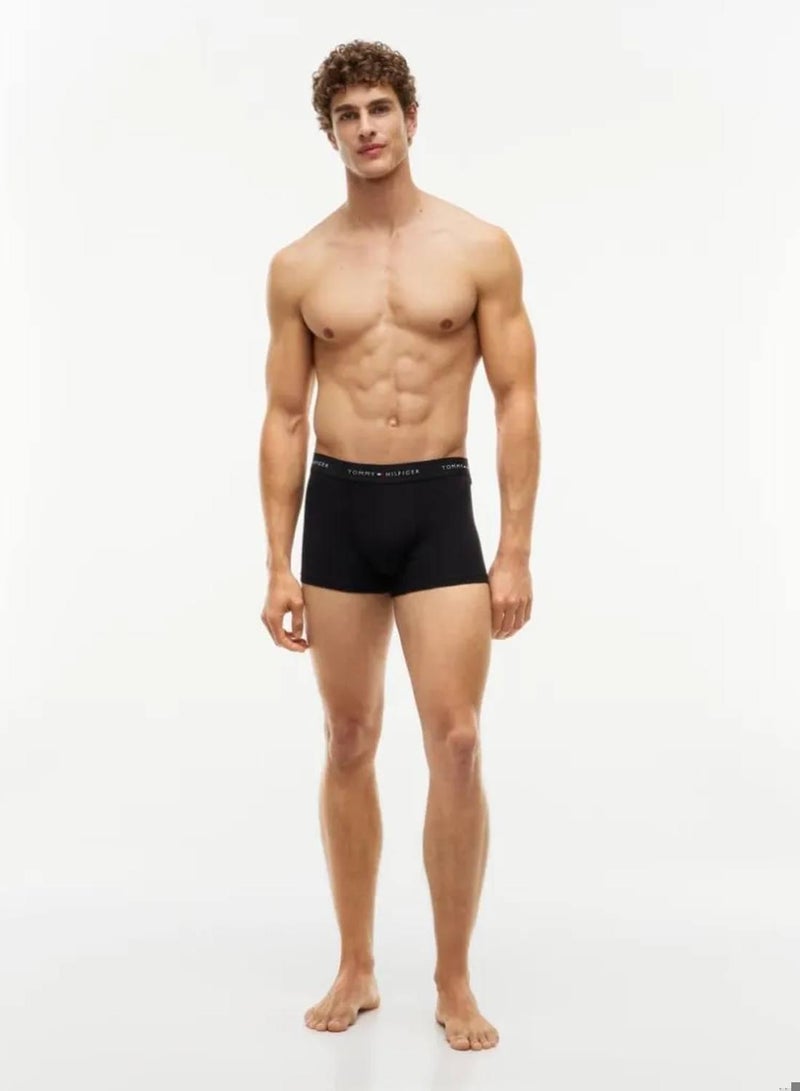 TOMMY HILFIGER 3-Pack Signature Logo Contrast Waistband Trunks - Image 3
