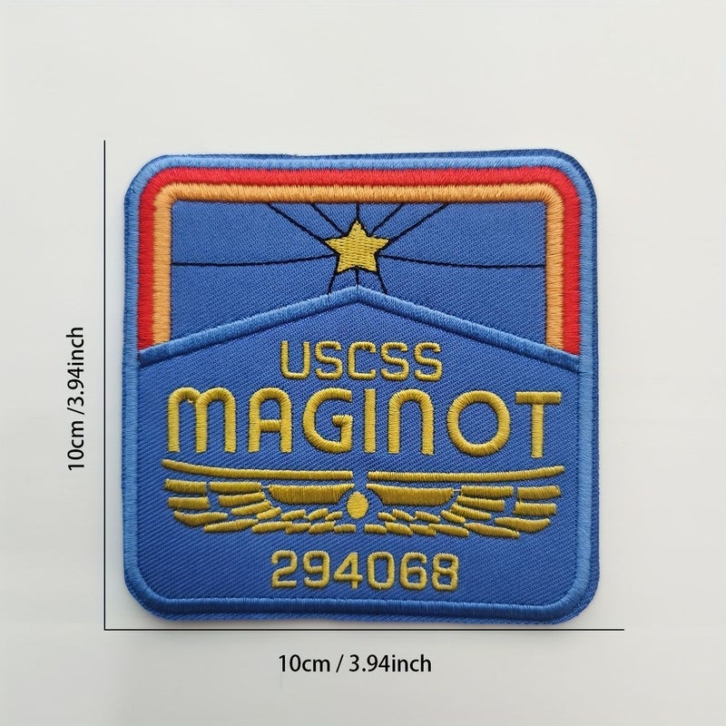 1Pc USS Maginot Iron Patch Vented Hot Stamping Embroidery Sci Fi Badge for Clothes - Image 3