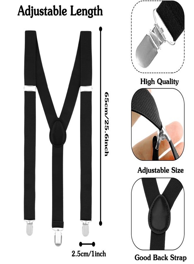 Crahalen Suspenders for Boys,Black Suspenders,Suspender for Kids,Boys Toddler Suspender,50s Outfit for Boy,Old Man Costume for Kids,Halloween Accessory for Chirldren - Image 2