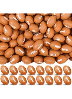 Jerify 120 Packs Mini Football Stress Ball, 1.46 Inch, Pu Foam, Suitable For Parties, School, Rewards  - Image 1