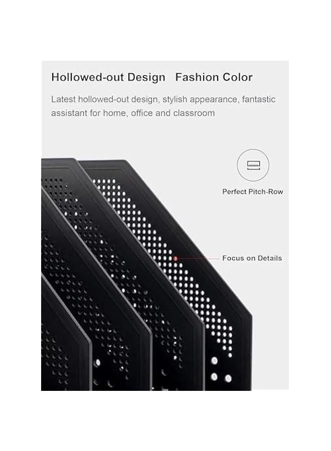 HOOKOR Collapsible Magazine File Holder/Desk Organizer for Office Organization and Storage with 3 Vertical Compartments, Dark Grey - Image 4