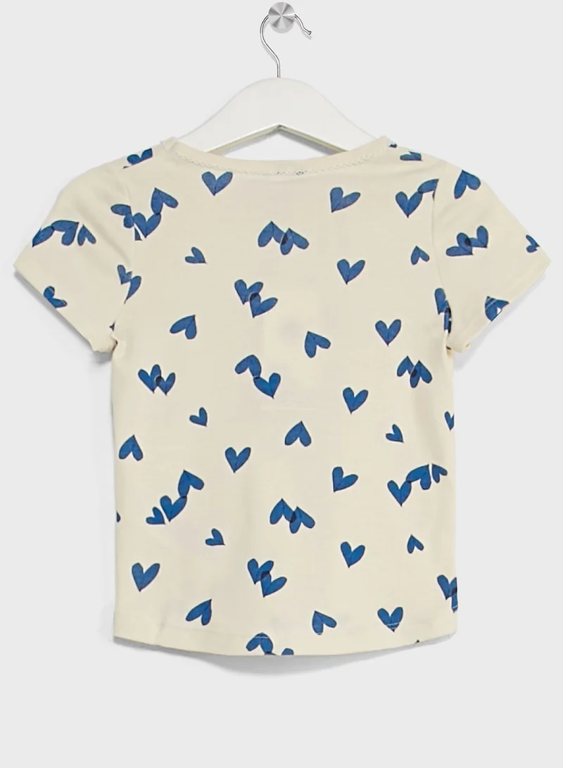 Petit Bateau Kids Aop Pyjama Set