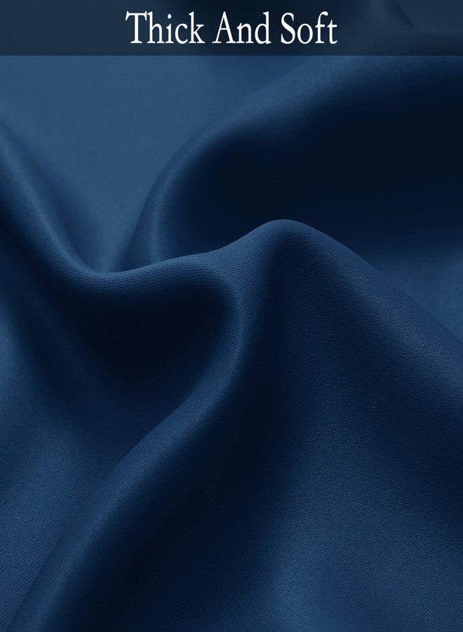 SimpleHome Ombre Room Darkening Curtains for Bedroom, Light Blocking Gradient Blue to Grey White Thermal Insulated Grommet Window Curtains/Drapes for Living Room,2 Panels, 52x84 inches Length - Image 5