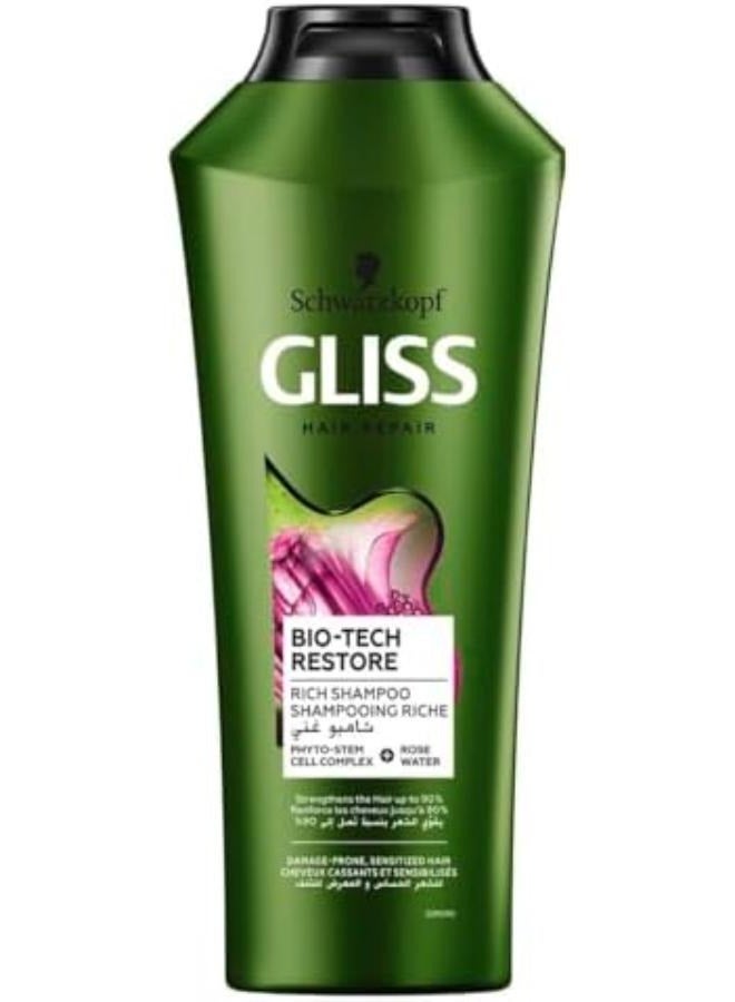 Schwarzkopf Gliss Bio-Tech Restore Strengthening Shampoo 400 ML