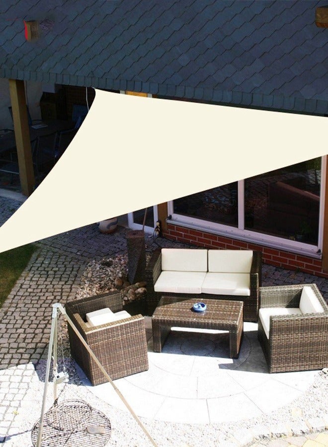 Arabest Sun Shade Sail Triangle Block Canopy For Patio Backyard Lawn Garden Activities,Sun And UV Protection,Sand (3m x 3mx3m) - Image 4
