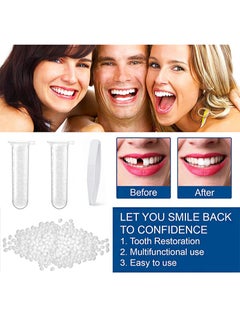 HaLunhi Composite Resin Teeth，28 Pieces False Teeth，Whole Teeth Synthetic Polymer Denture Teeth，23 Shade A3 Upper + Lower Dental Materials for Replacement  - Image 5