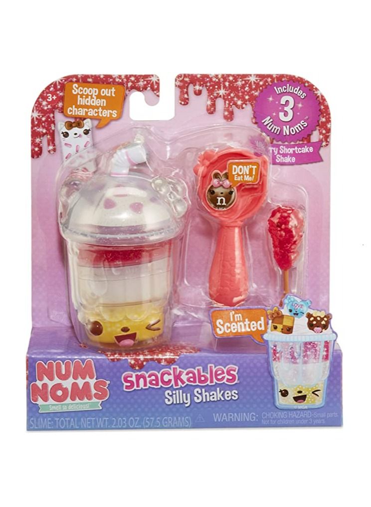 Num Noms Slime - Snackable Silly Shakes Berry Shortcake Shake - Image 1
