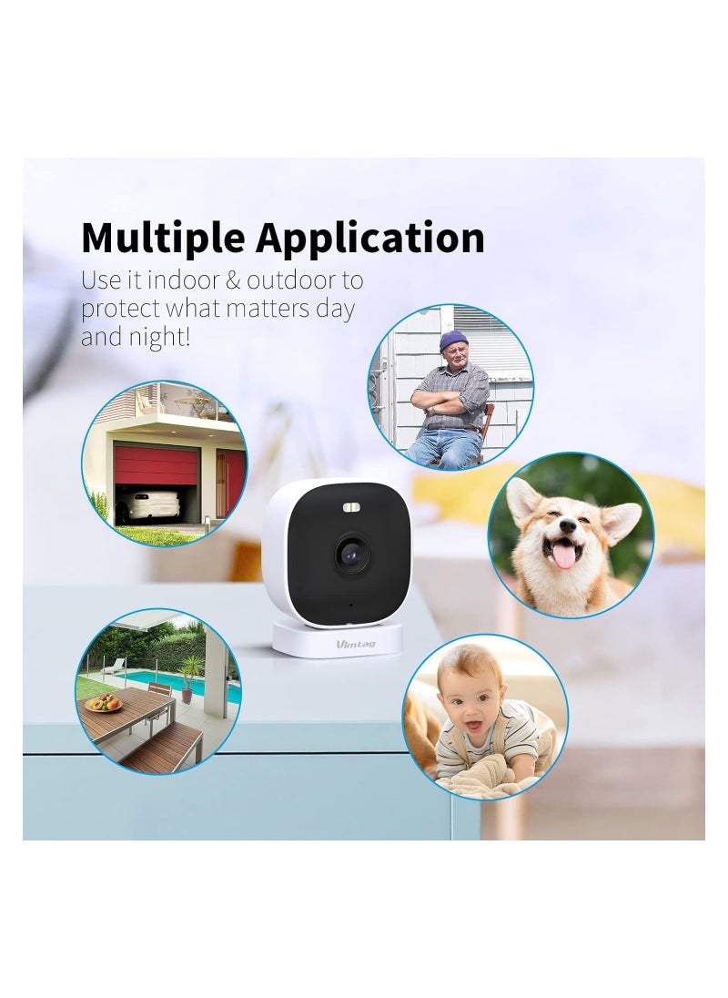 SYOSI - Security Cameras, Outdoor/Indoor Camera for Home Security,  2.5K/4MP Wireless Cameras, AI Motion Detection, Color Night Vision, 2-Way Talk, Cloud/SD Card Storage, Support Alexa & 2.4G WiFi - Image 1