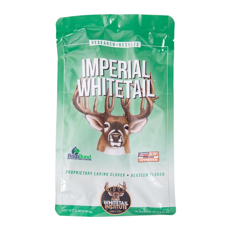Whitetail Institute Imperial Clover Deer Food Plot Seed for Spring or Fall Planting, Promotes Antler Growth and Attracts Deer, Heat, Cold and Drought Tolerant, 2 lbs (.25 Acres), White - Image 4