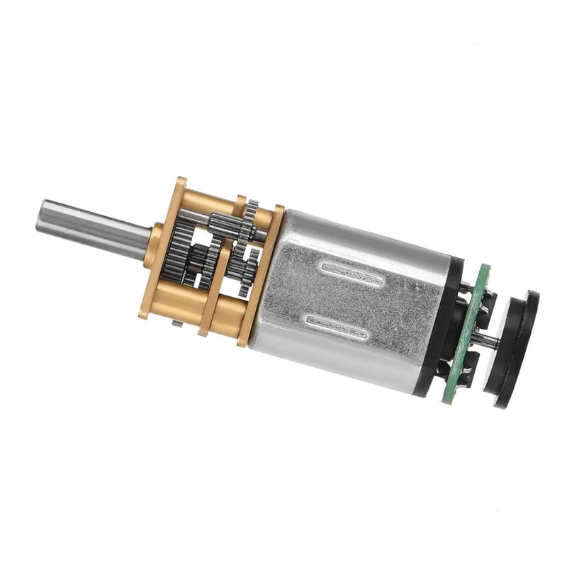 DC Motor with Encoder Pure Copper Wire Coil 6V 2W Large Moment of Force 0.5oz for Little Robots Tracking Cars (6V 60RPM) - Image 2