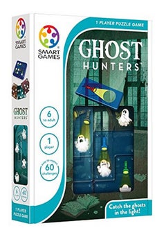 SmartGames SmartGames Ghost Hunters Travel Game for Kids and Adults, a Spooky, STEM Focused Cognitive Skill-Building Brain Game - Brain Teaser for Ages 6 & Up, 60 Challenges  - Image 2
