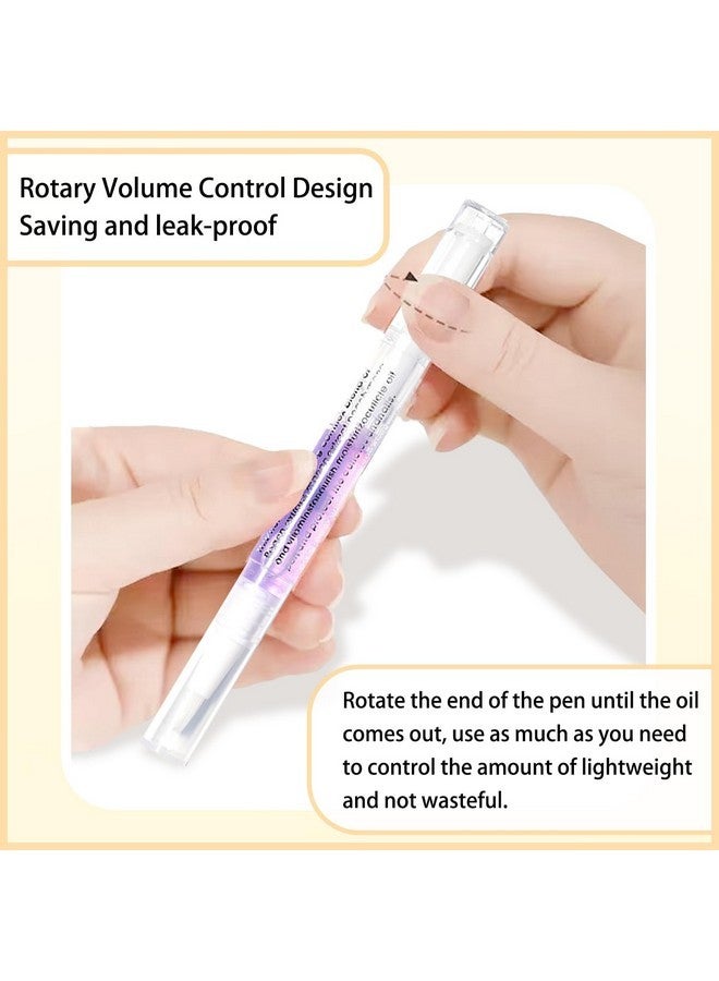 SULLMAR Cuticle Oil Pen Sweet Almond Nail Growth Serum And Repair Treatment Hydrating Oil For Dry Cuticles And Skin Cuticle Buddy Revitalize Nails With Radiant Nail Growth Oil (6Pcs Pens) - Image 4