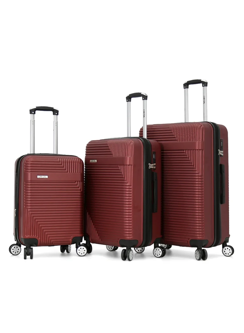 CAPITAL Capital Hardside Luggage Trolley Bag 3 Pieces Set