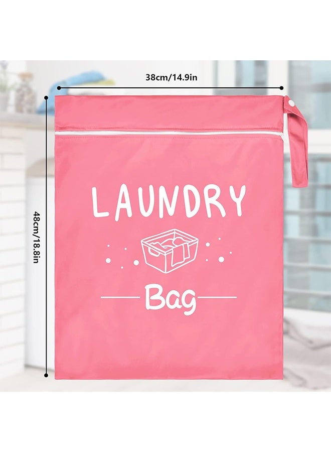 2 قطعة حقيبة غسيل سفر كبيرة مقاومة للماء وحقيبة جافة قابلة للغسل وحقيبة ملابس متسخة وحقيبة ملابس سباحة وحقيبة تمرين للصالة الرياضية وملابس غسيل وملابس مبللة وملابس سباحة ويوغا - Image 2