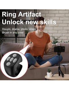 Generic Scrolling Ring for TIKToks Remote Control ,Multifunctional Page Turner Scrolling and Camera Shutter Control For IOS and Androids  - Image 2