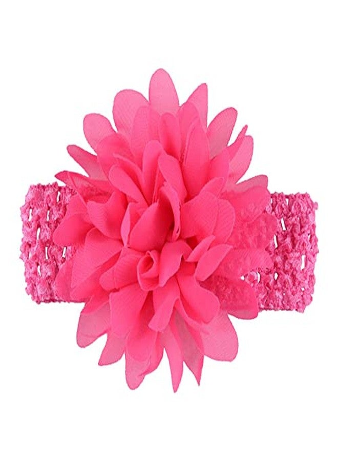 FAMEZA 6 Colors Baby Girls Headbands 4" Chiffon Flower Soft Stretchy Hair Band Hair Accessories for Baby Girls Toddler Infants Newborns - Image 5