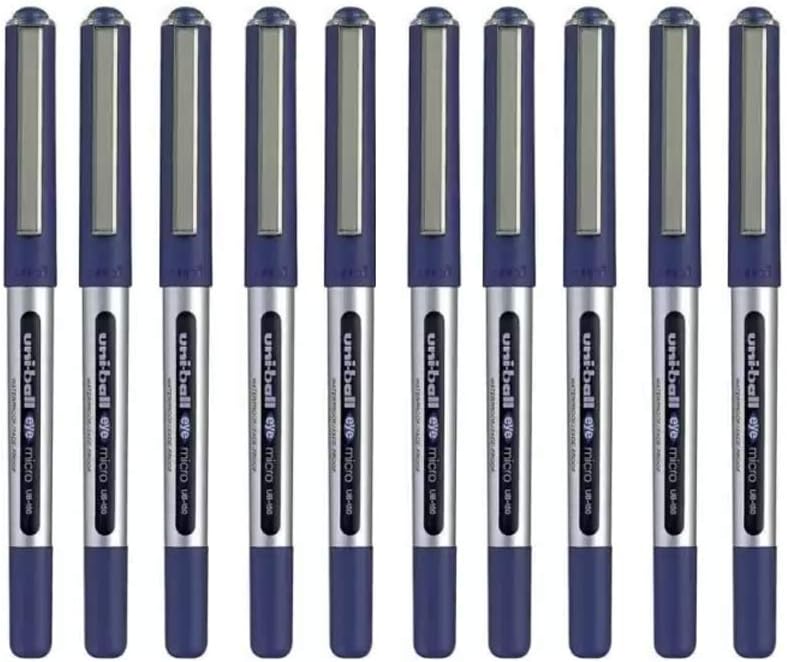 Uniball Uni-ball Eye Micro Gel Ink Pen Set - 10 Pcs - Blue - Image 1
