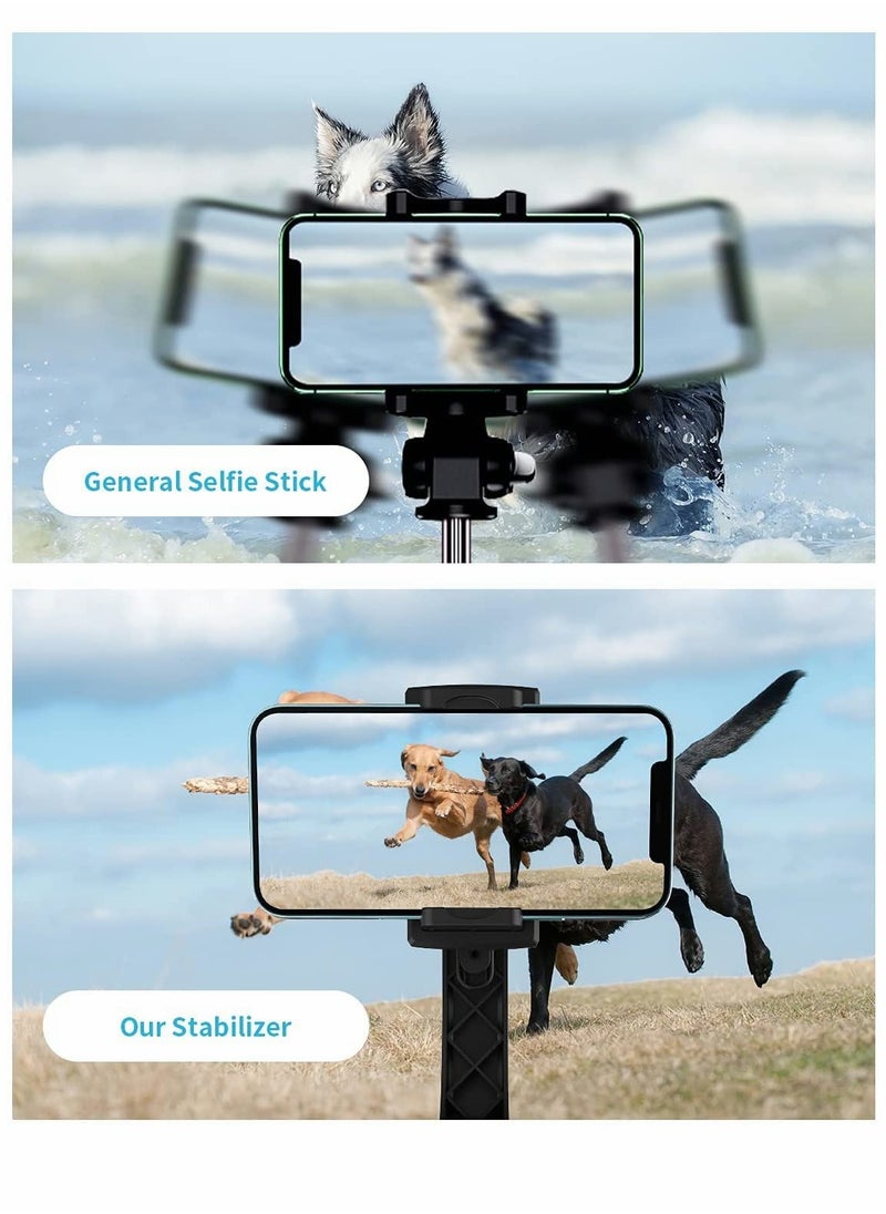 Excefore - Selfie Stick Gimbal Stabilizer, Portable Handheld Gimble with Tripod & Remote for Cell Phone Camera & Android Smartphone Recording Video & Vlogging - Image 1