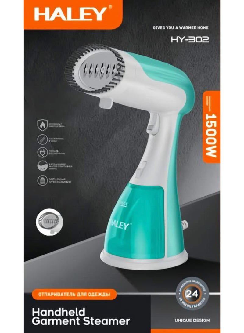 Haley مكواة بخار يدوية بقوة 1500 واط مع تسخين سريع وخزان مياه سعة 300 مل - Image 1