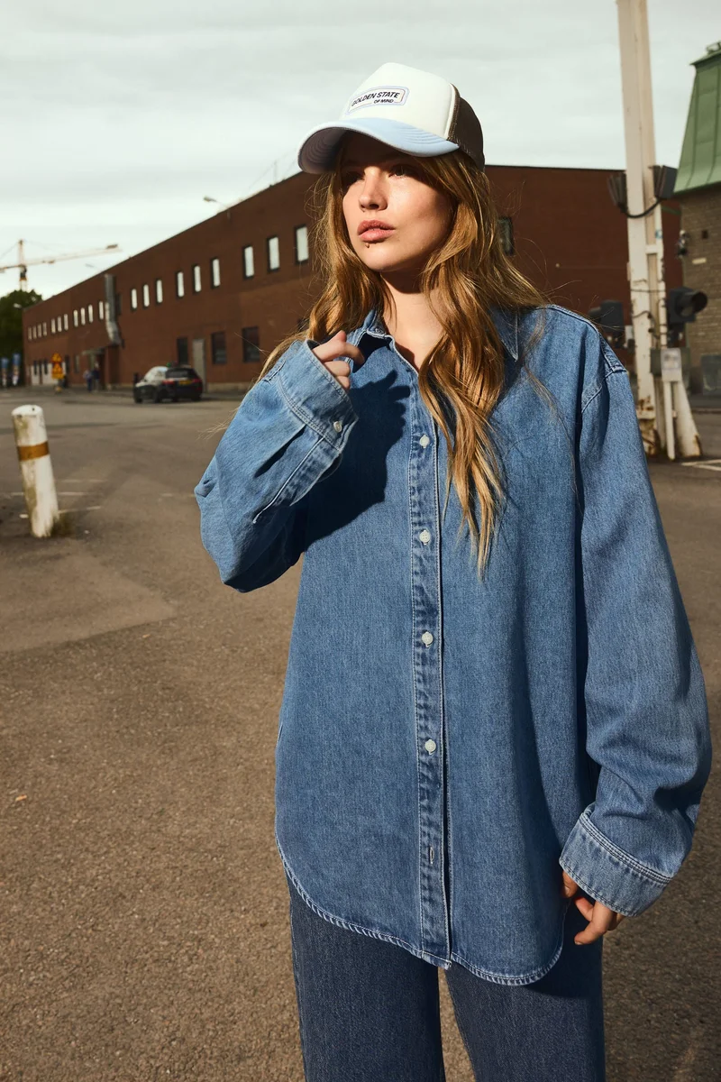 H&M Oversized denim shirt