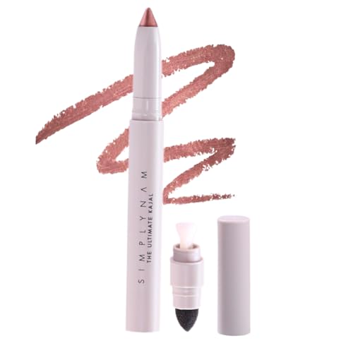 SIMPLYNAM Ultimate Kajal | 1 Stroke Intense Color Payoff | Water Resistant | Long-Lasting & Smudge-Proof | Safe for Sensitive Eyes | 7X More Product | In-Built Sharpener & Smudger | Metallic Bronze - Image 1