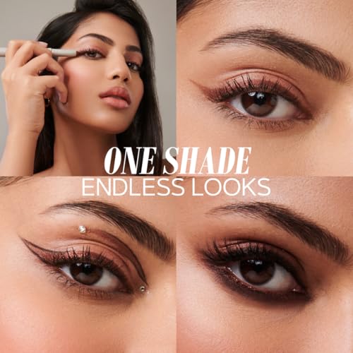 SIMPLYNAM Ultimate Kajal | 1 Stroke Intense Color Payoff | Water Resistant | Long-Lasting & Smudge-Proof | Safe for Sensitive Eyes | 7X More Product | In-Built Sharpener & Smudger | Metallic Bronze - Image 3