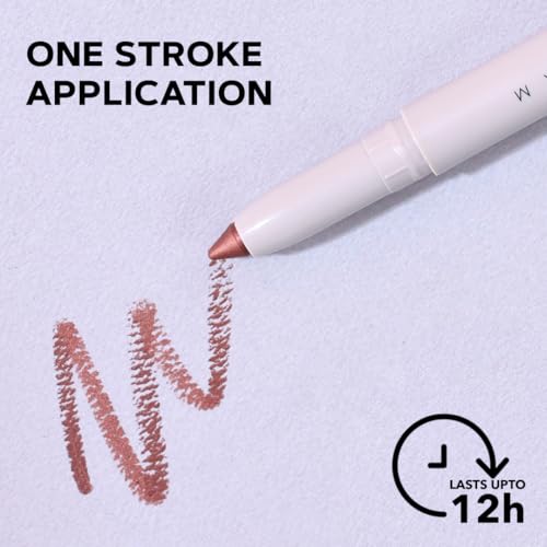 SIMPLYNAM Ultimate Kajal | 1 Stroke Intense Color Payoff | Water Resistant | Long-Lasting & Smudge-Proof | Safe for Sensitive Eyes | 7X More Product | In-Built Sharpener & Smudger | Metallic Bronze - Image 5