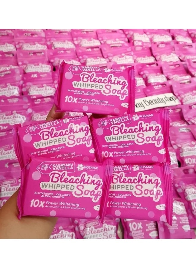 Rosmar - Kagayaku Vanilla Bleaching Whipped Soap 75g X 5 pcs (POUCH 5pc) - Image 2